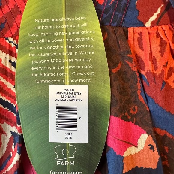 Farm Rio, animals tapestry midi dress - Picture 4 of 4